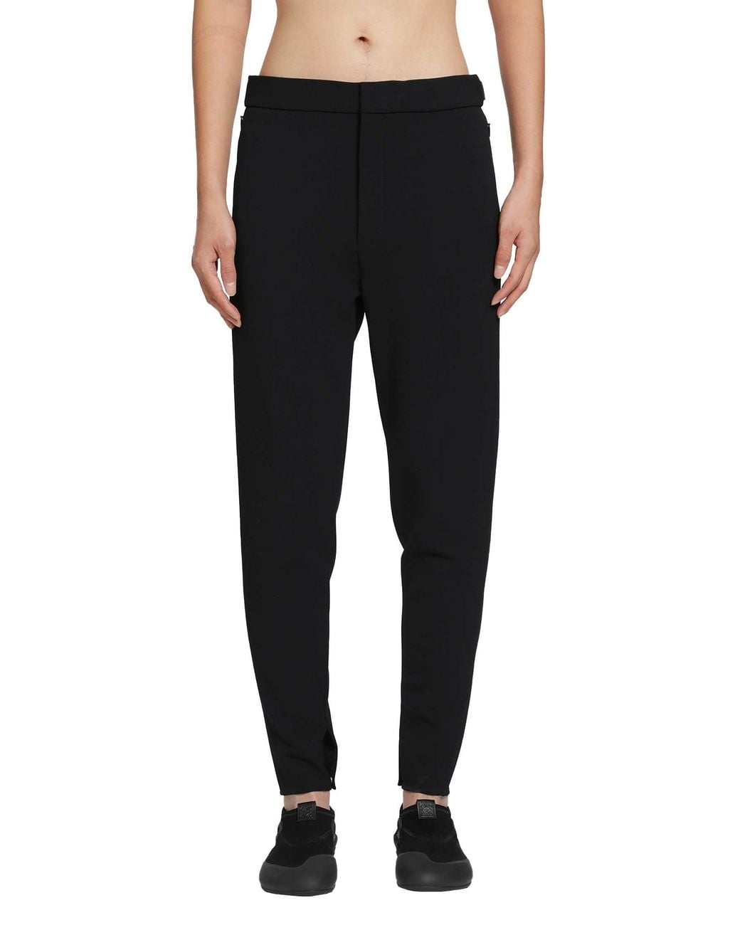 Loewe Black Stretch Wool Blend Trousers for men