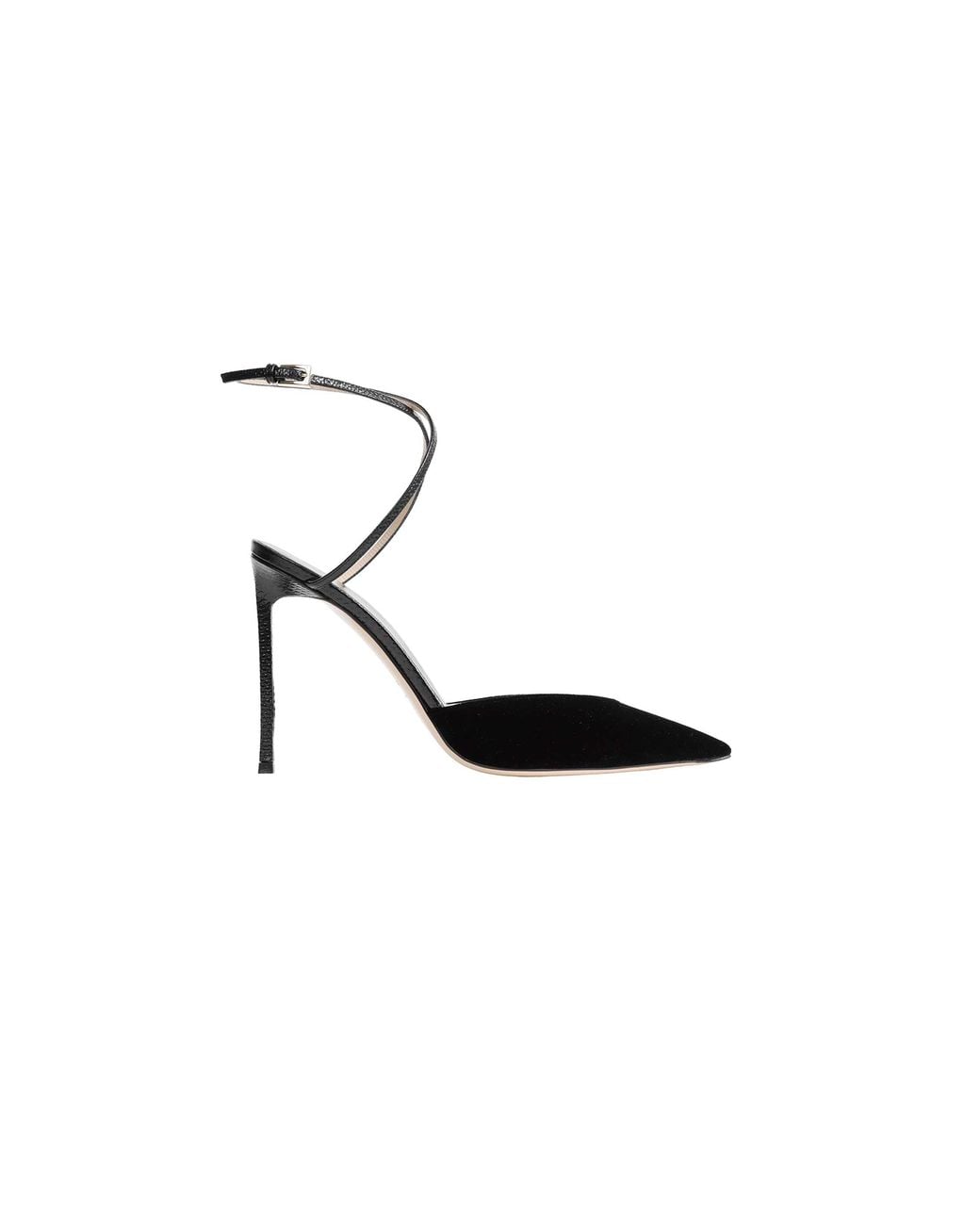 Tom Ford Black Leather And Velvet Selen Pumps