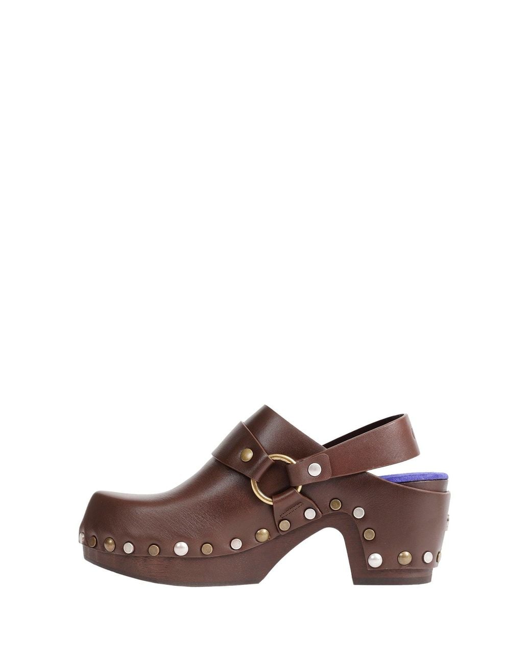 Chloé Brown Talis Wedge Clogs