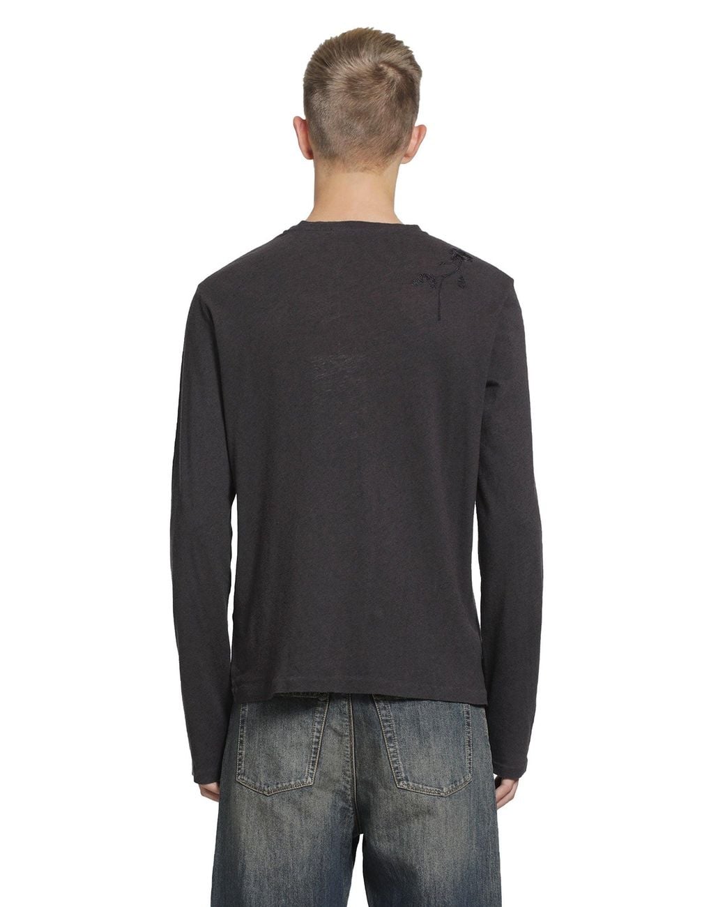 Our Legacy Black Bandaid Long Sleeve T-Shirt for men
