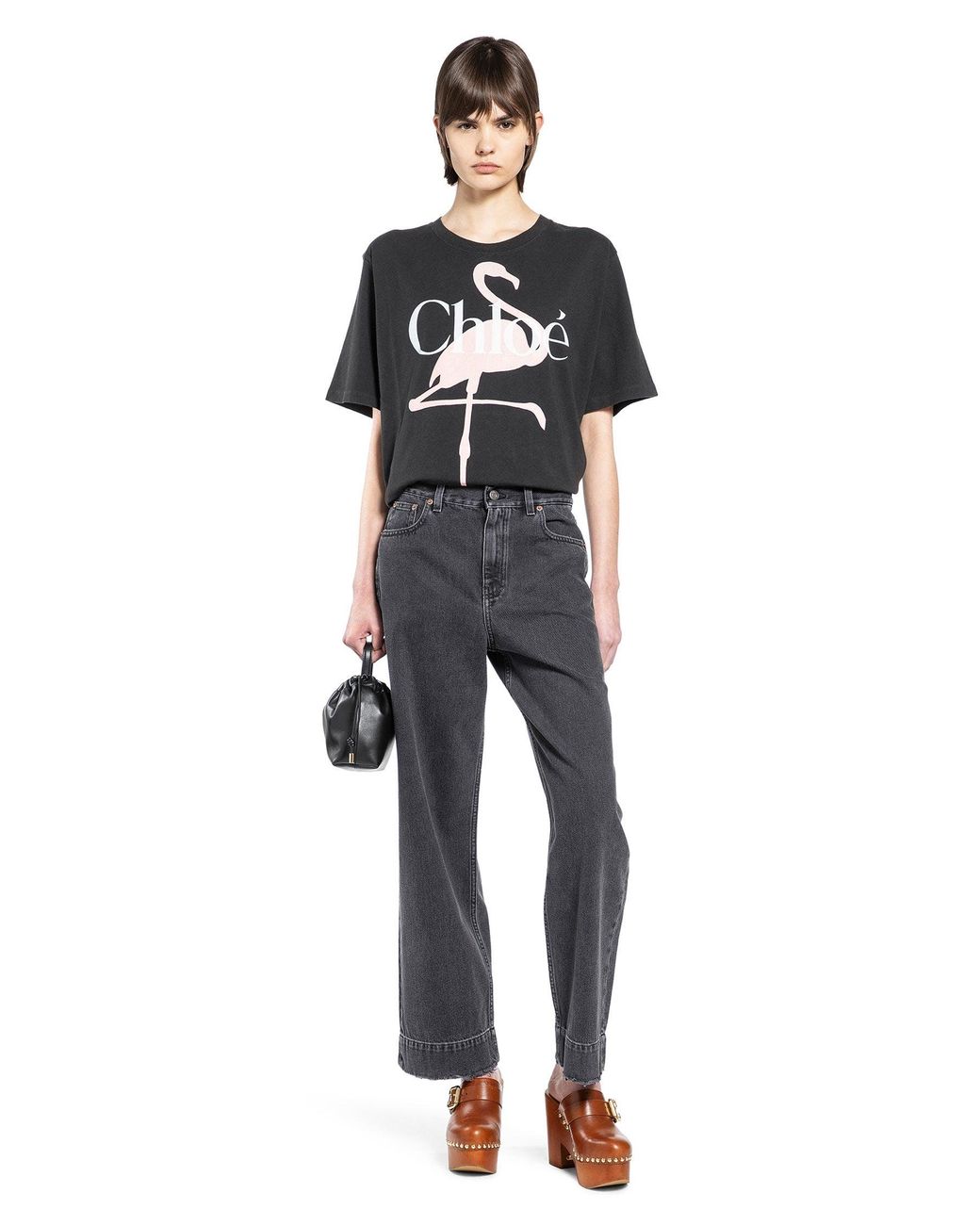 Chloé Black Generous Logo T-Shirt
