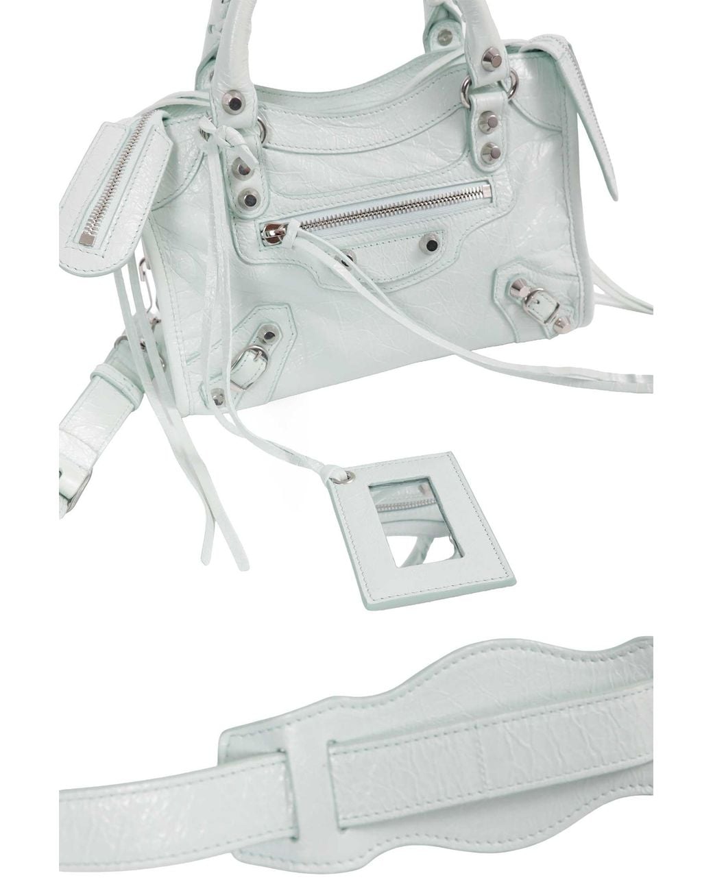 Balenciaga White Le City Mini Bag