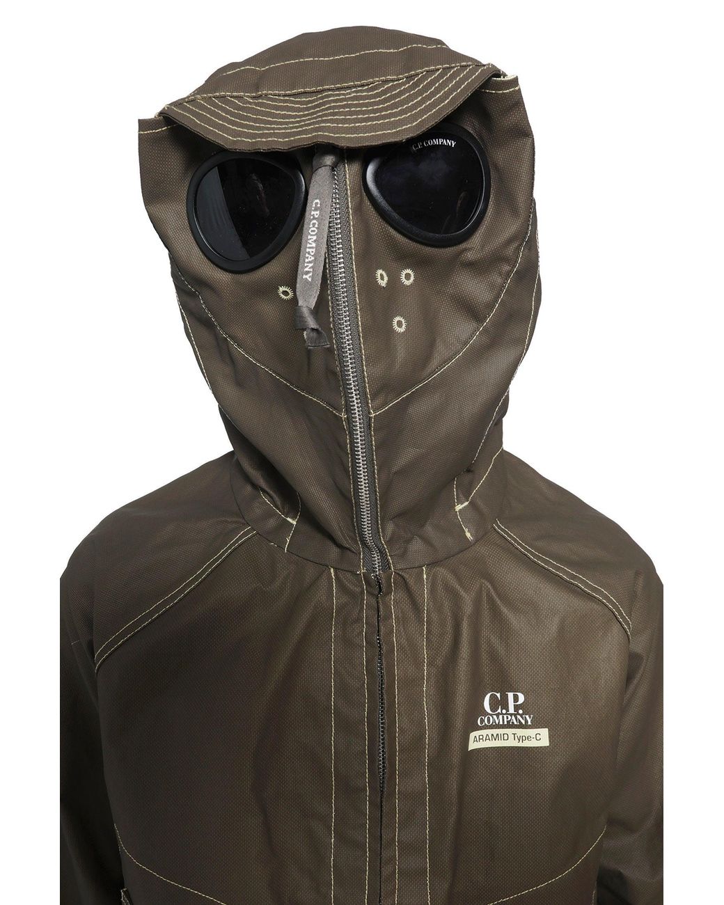 C P Company Brown Aramid Type-C Explorer Jacket for men