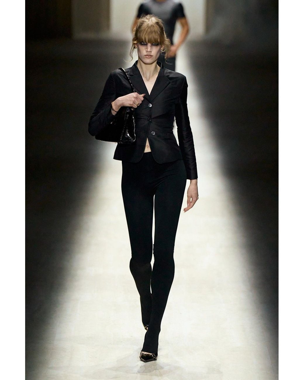 Gucci Black Fine Silk Faille Blazer