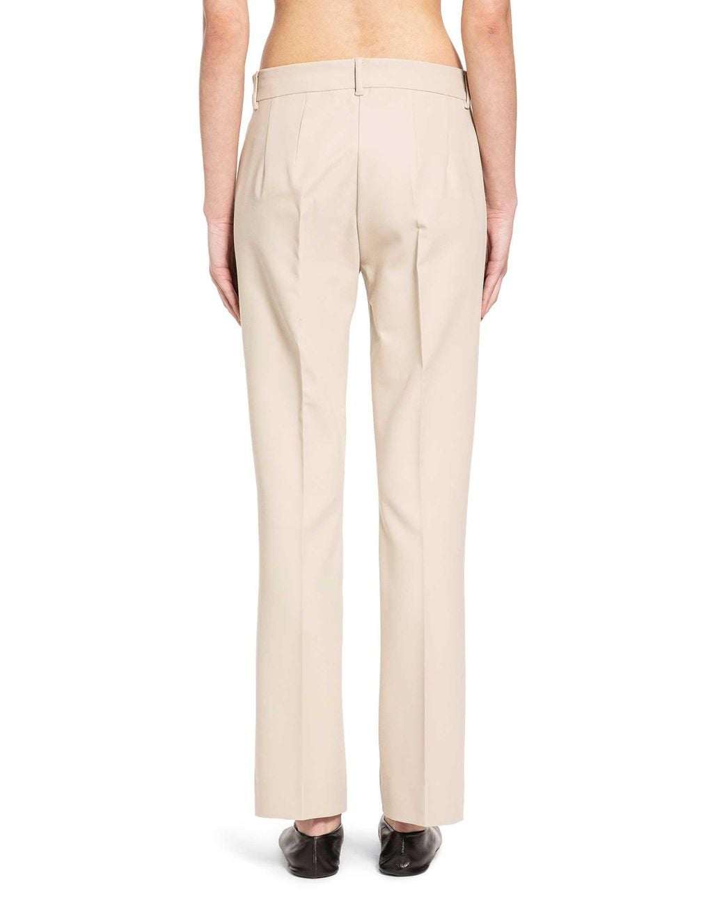 Max Mara Natural Stretch Cotton Viscose Trousers