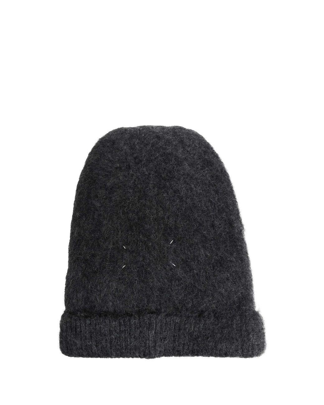 Maison Margiela Black Alpaca Wool Beanie
