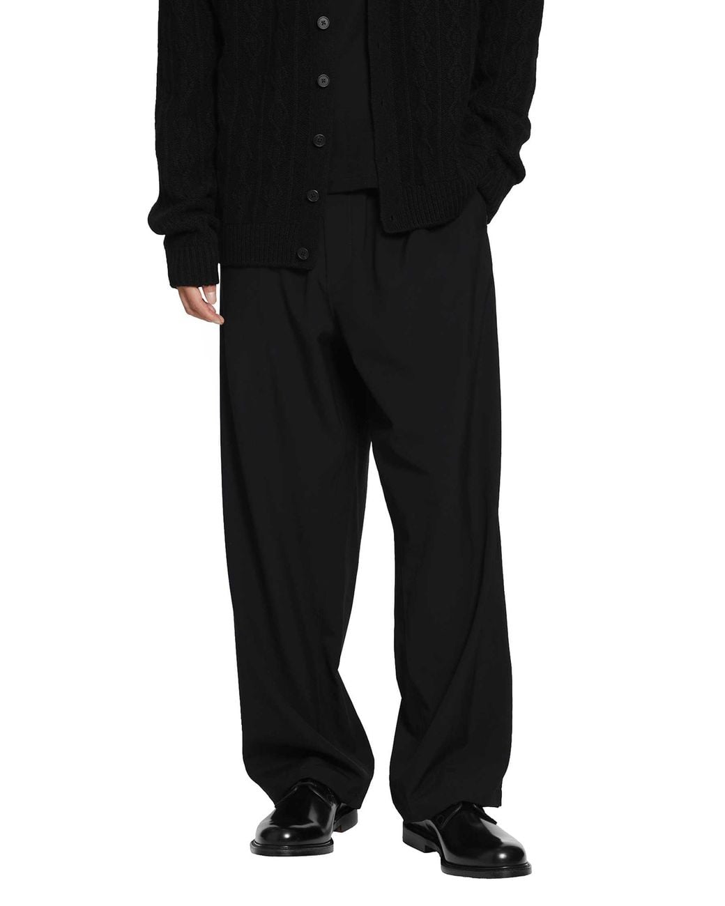 The Row Black Pascale Panrs for men
