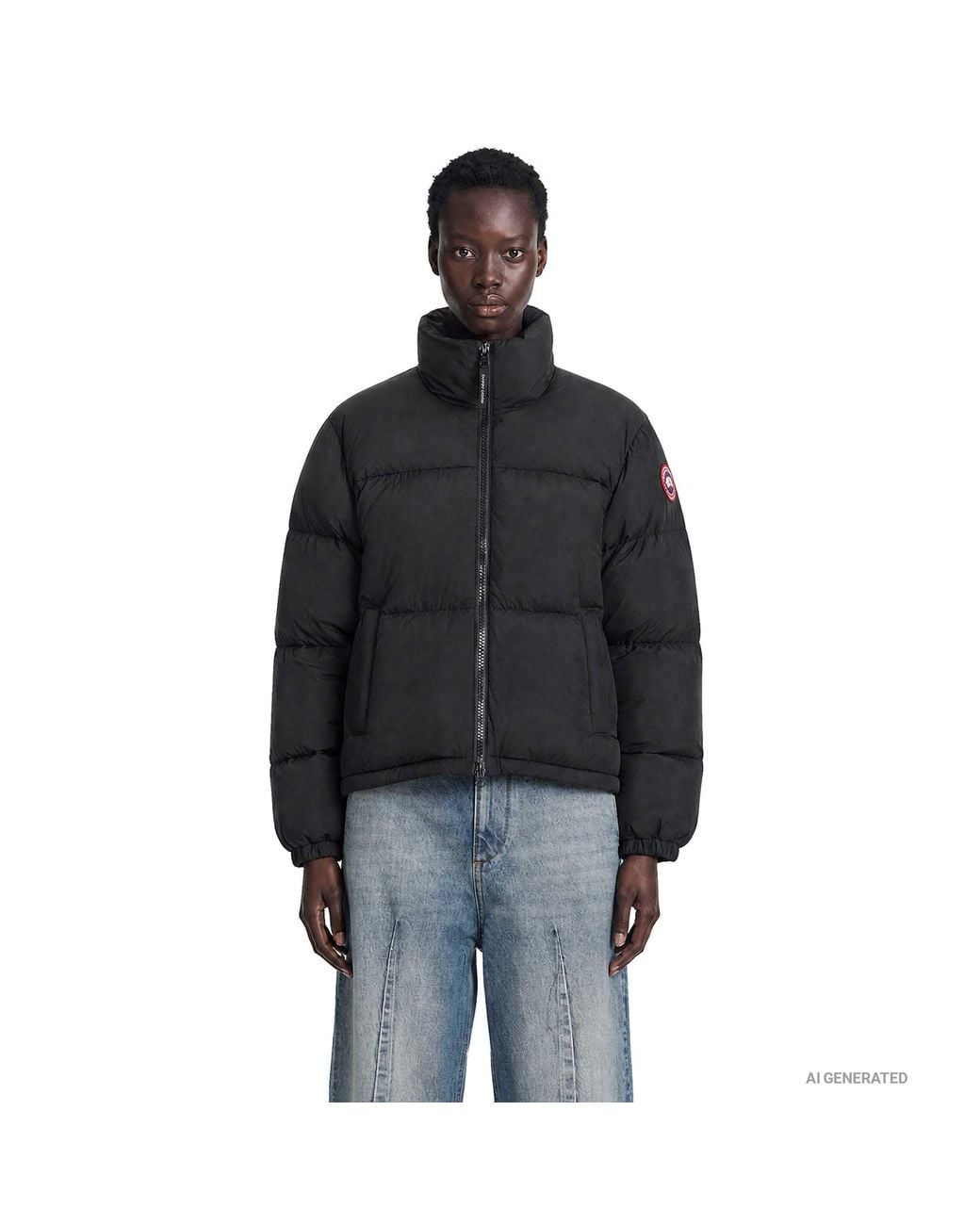 Canada Goose Black Fallon Puffer Jacket