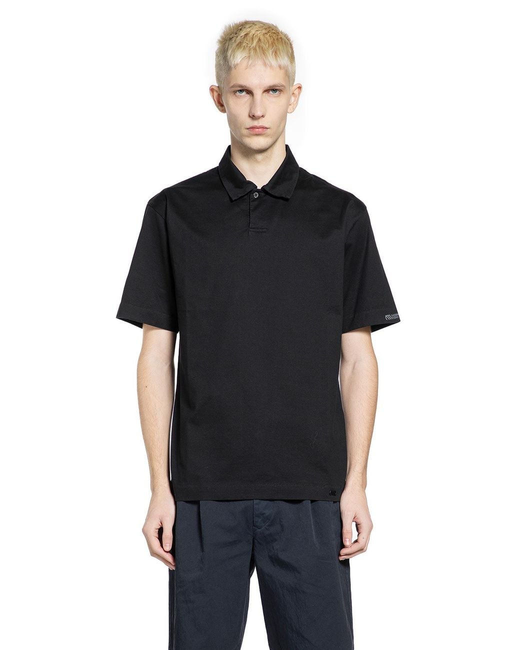 Massimo Osti Studio Black Polo Shirt for men