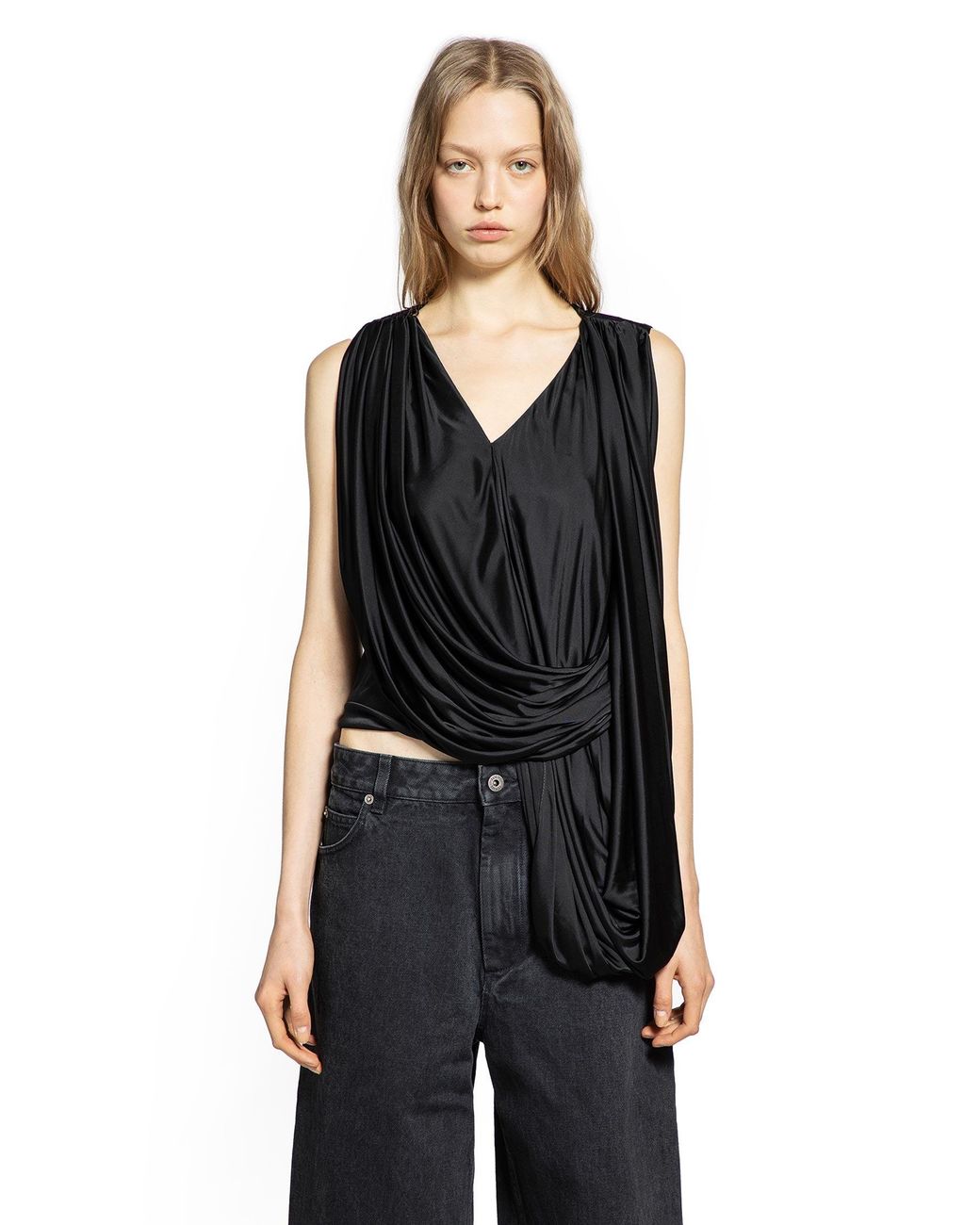 Loewe Black Draped Top