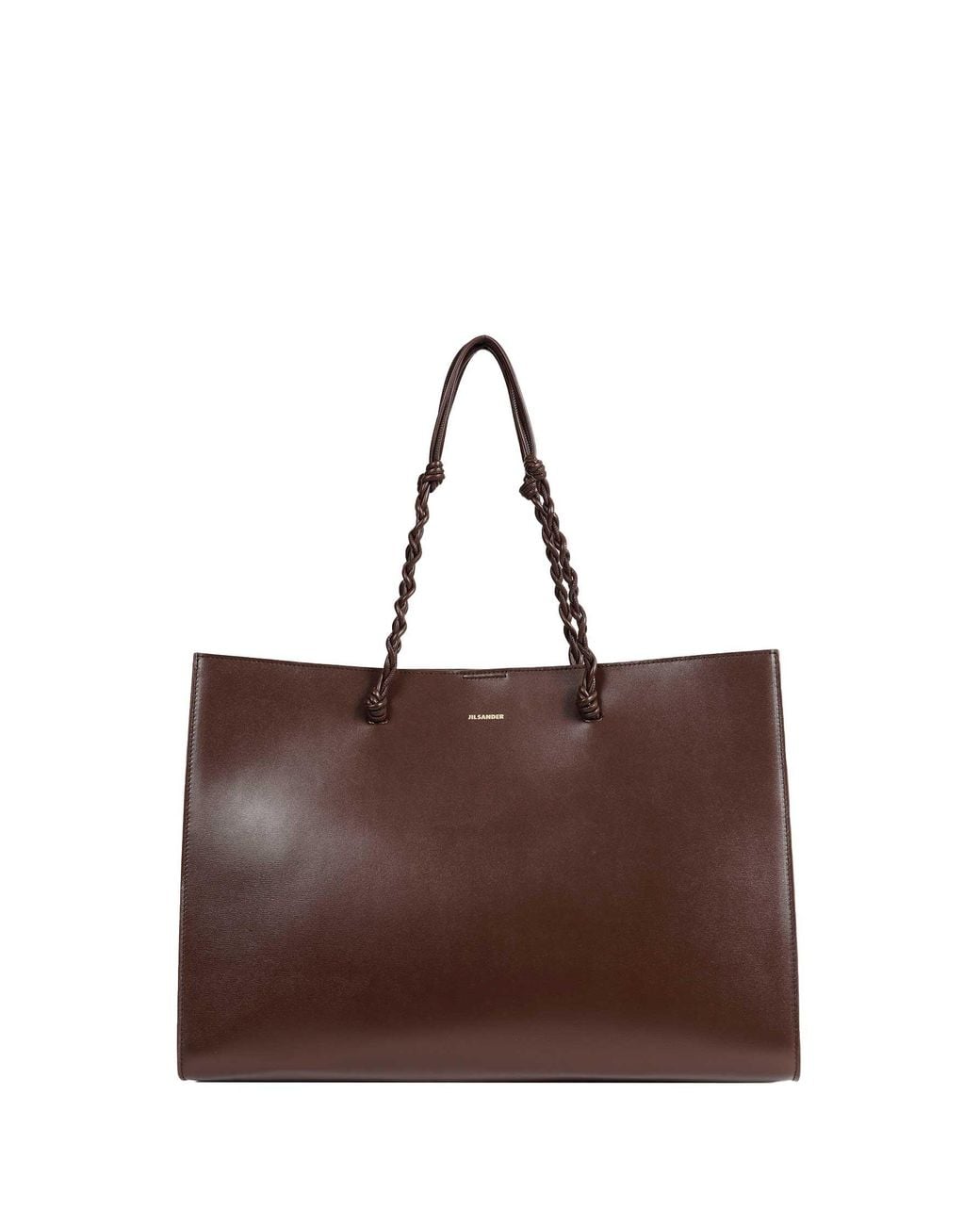 Jil Sander Brown Tangle Tote Bag