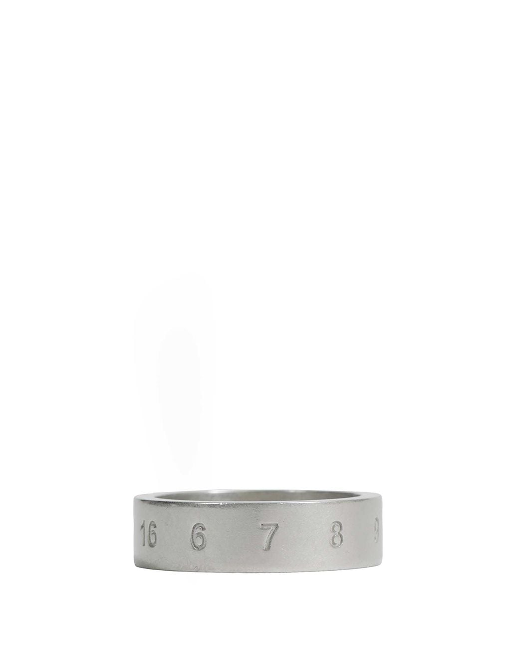 Maison Margiela Gray Numeric Ring 6.5 Mm for men