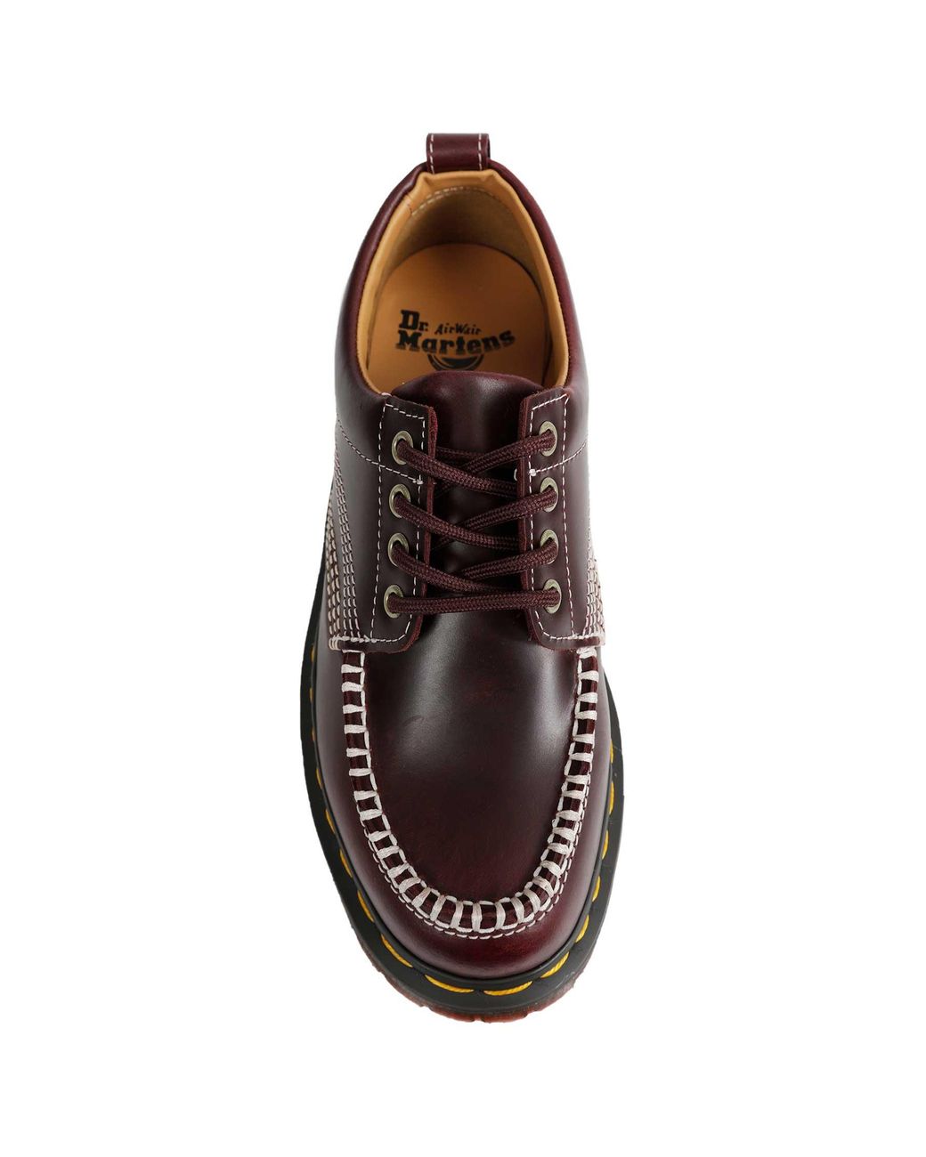 Dr. Martens Brown Lowell Moc Toe Shoes for men
