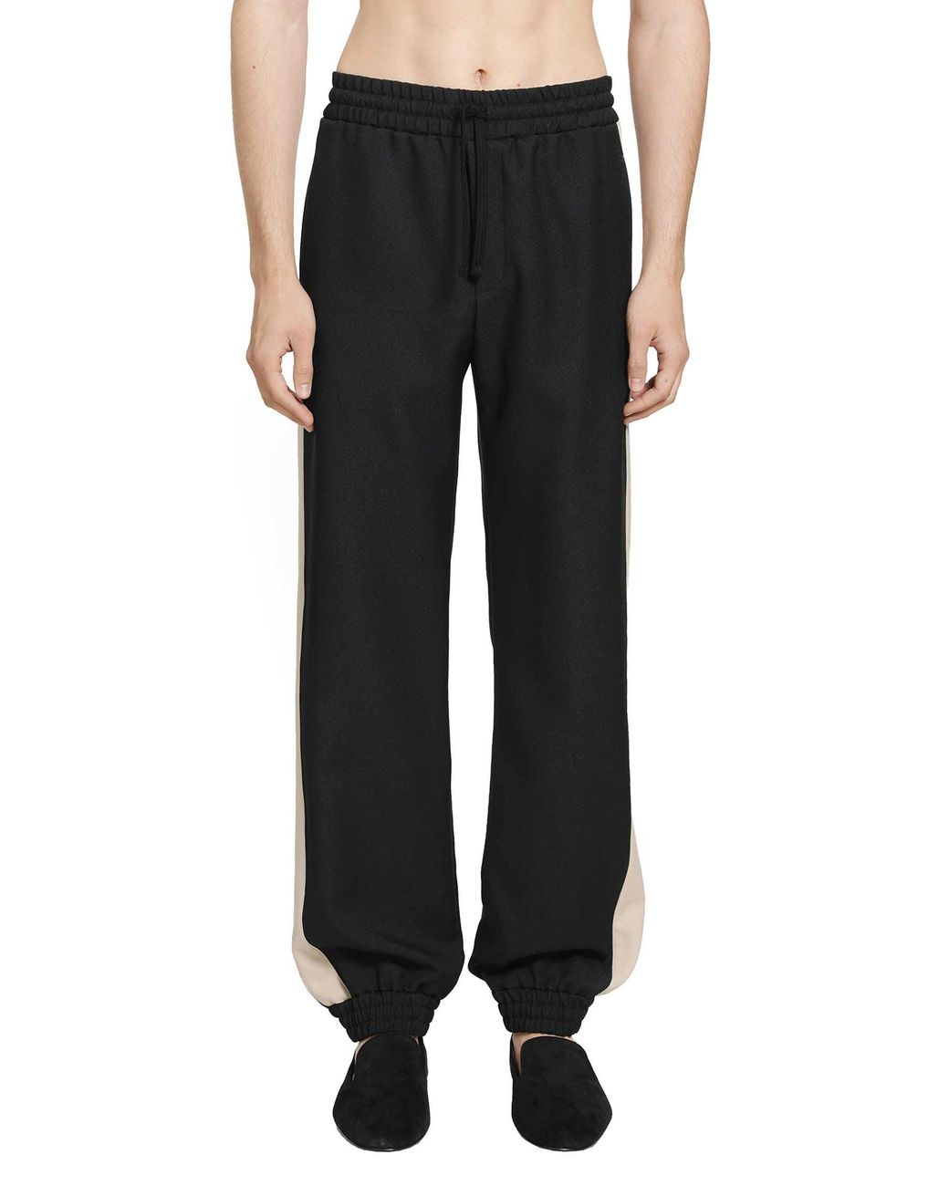 Valentino Black Vlogo Jersey Pants for men