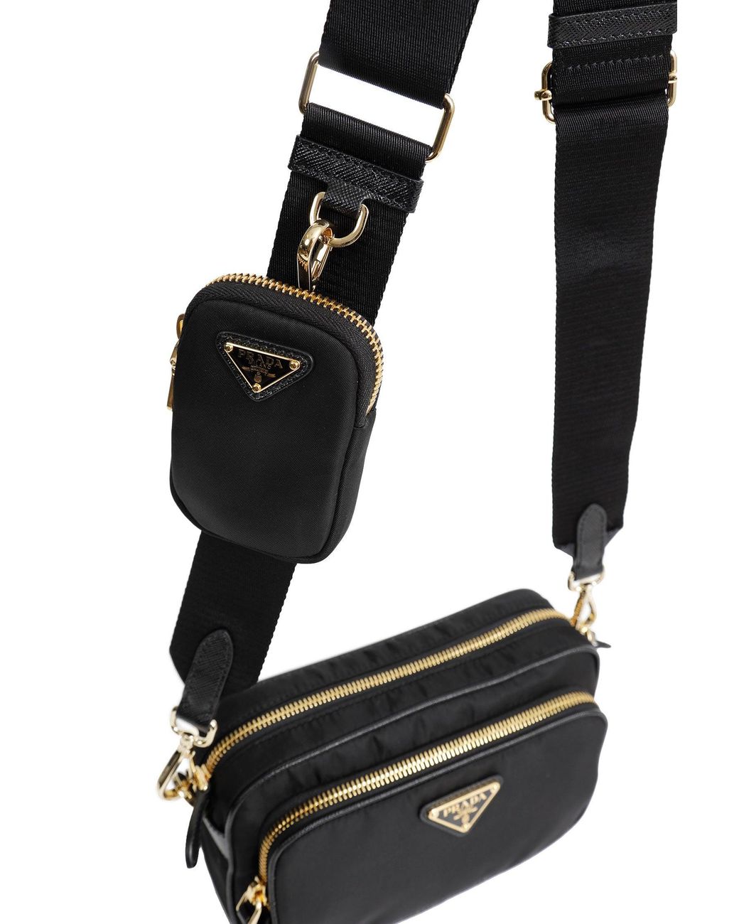 Prada Black Re-Nylon Mini Shoulder Bag