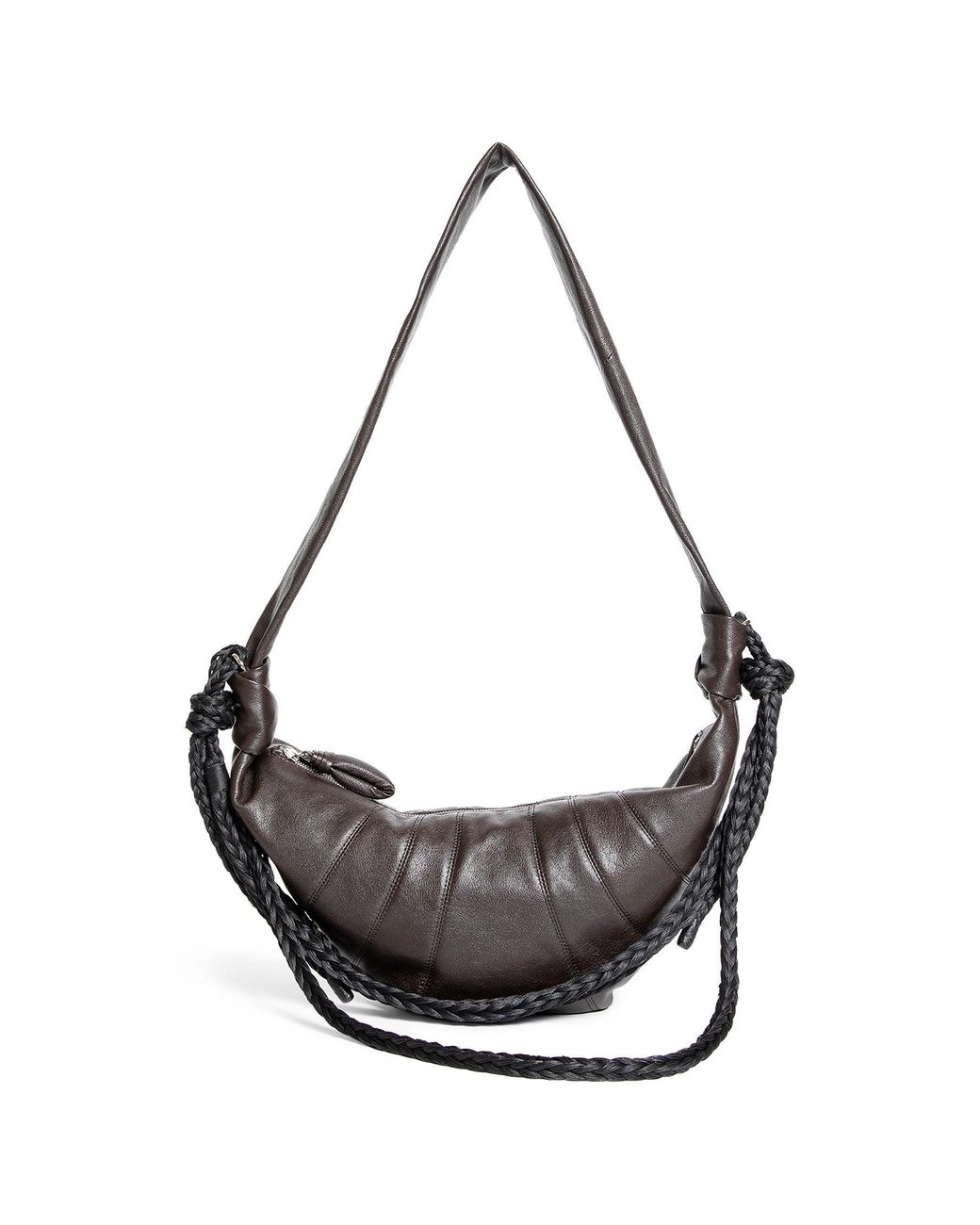 Lemaire Black Braid Medium Croissant Bag