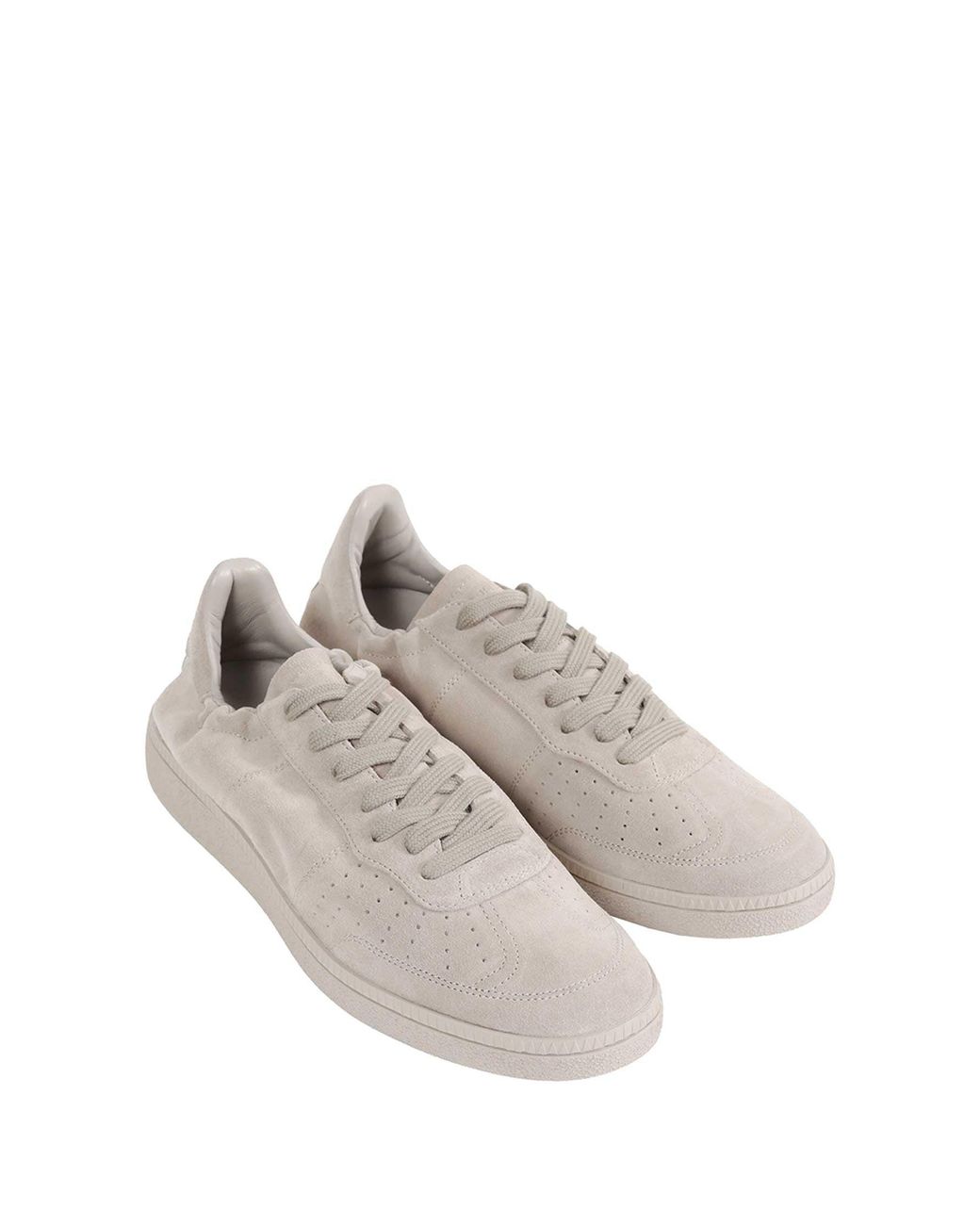 MAJOR STEP White Major Tennis Suede Sneakers for men