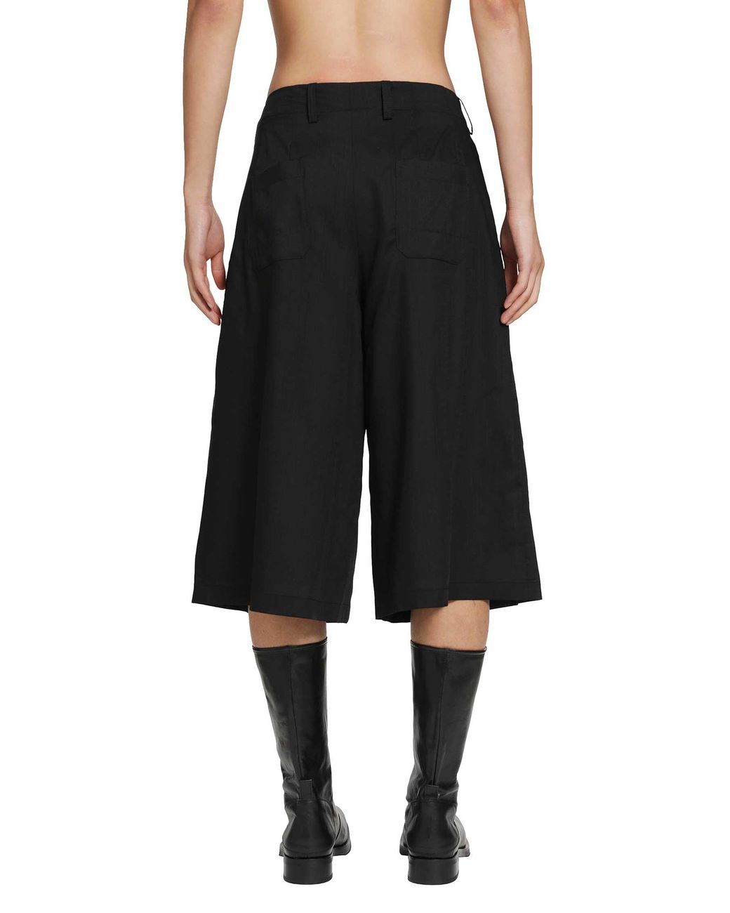 Our Legacy Black Split Shorts for men