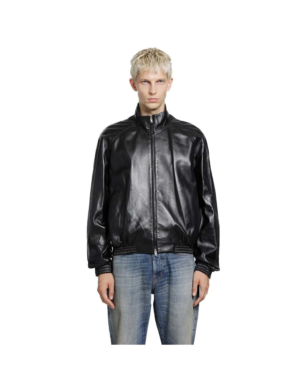 Acne Black Soft Lambskin Jacket for men