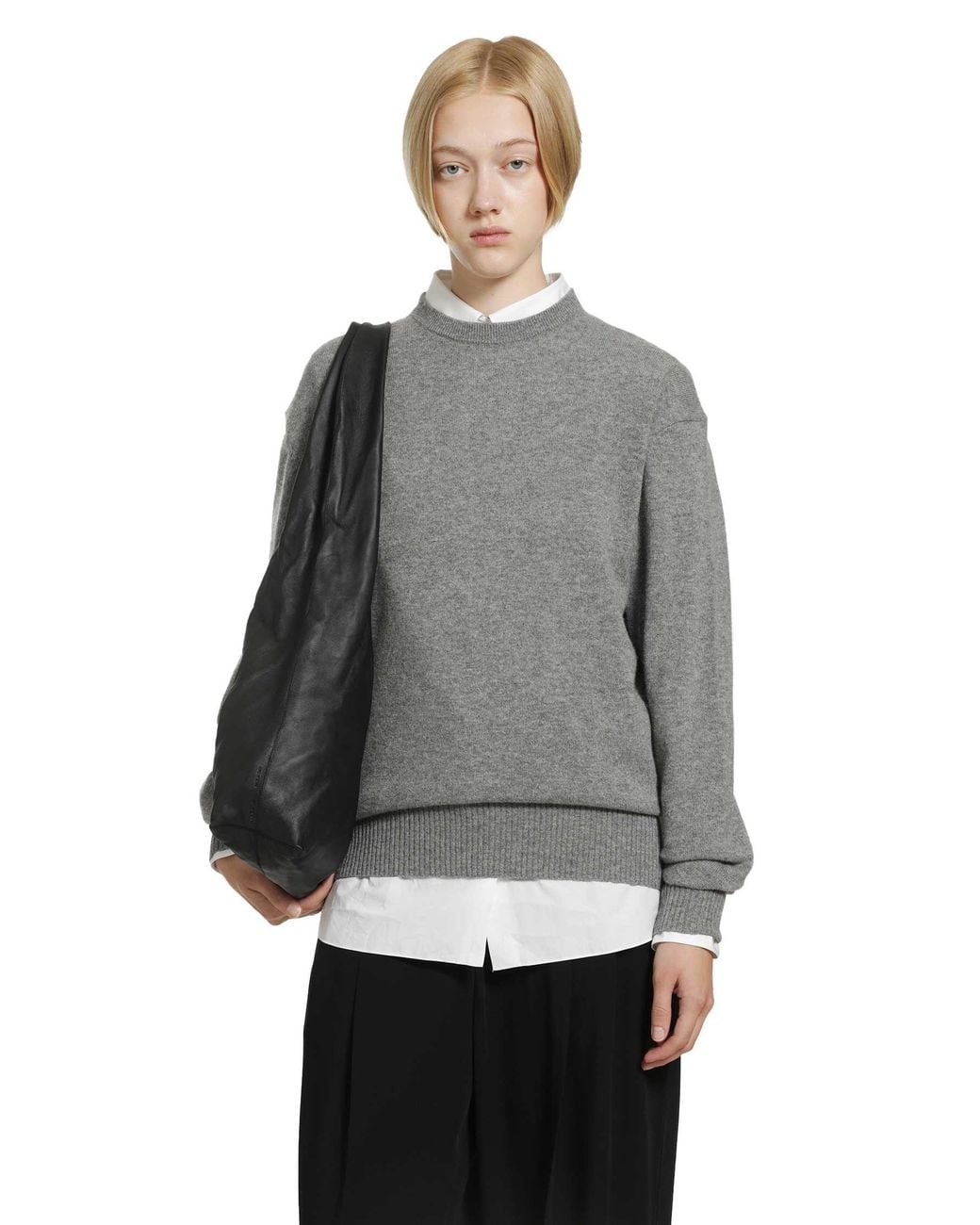 Totême  Gray Classic Cashmere Sweater