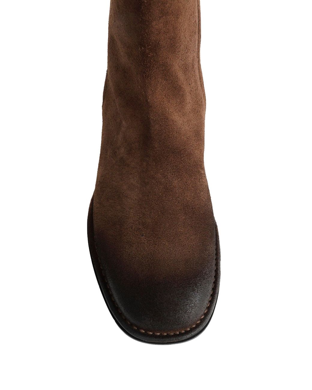 Emporio Armani Brown Oiled Suede Boots for men