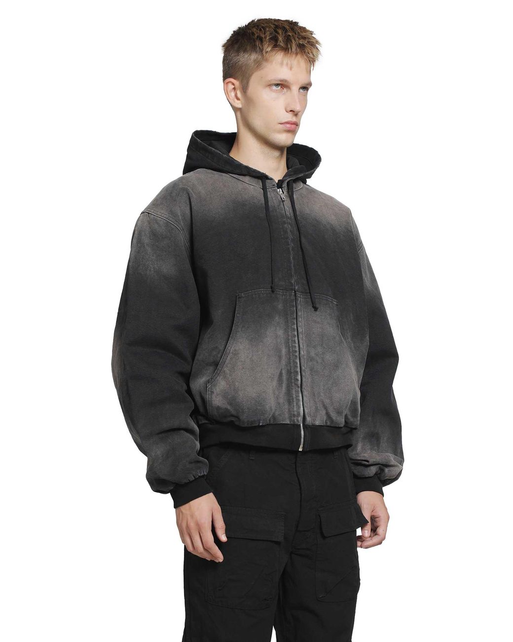 ALEXANDER DIGENOVA Gray Underground Canvas Jacket for men