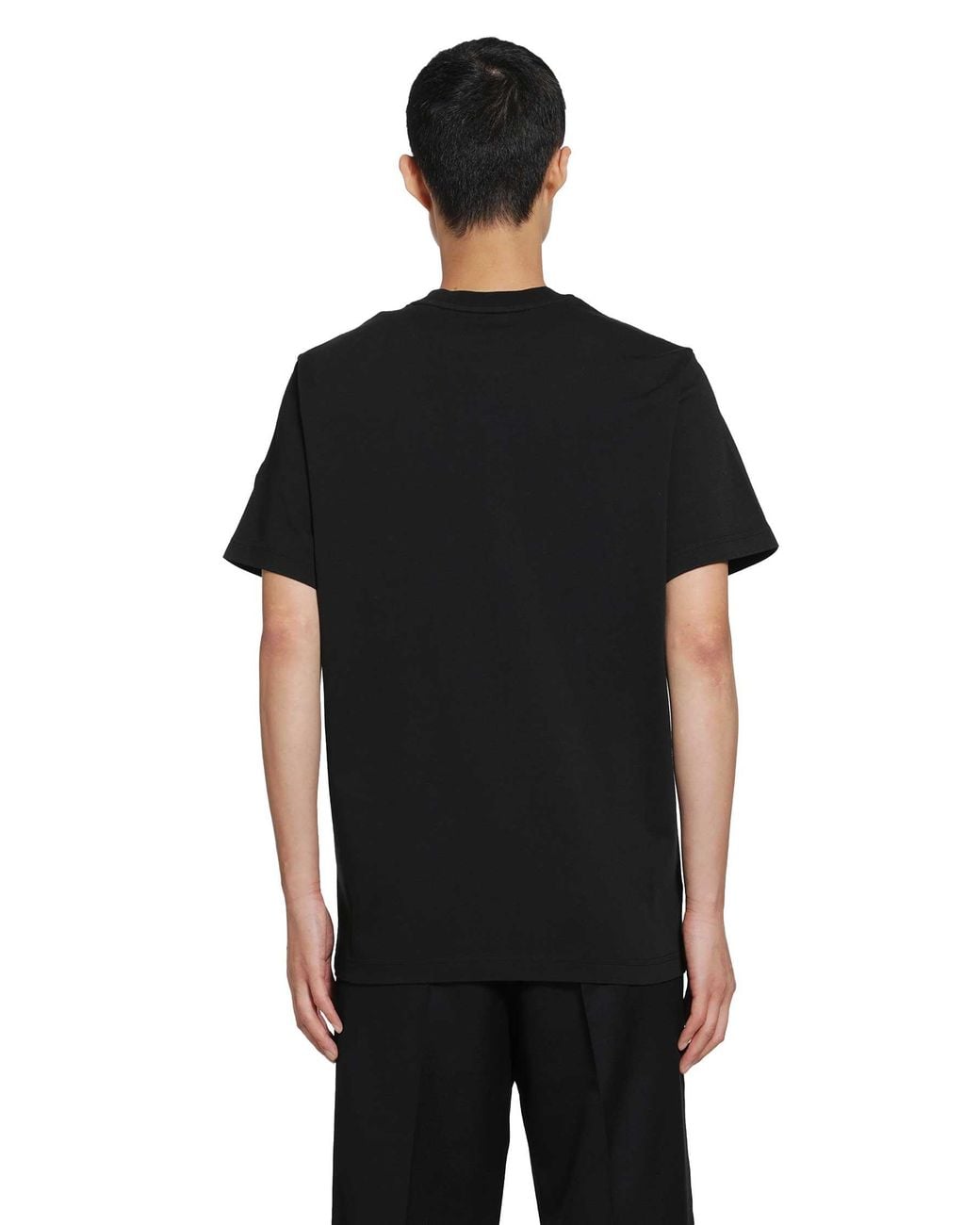 Moncler Black Terry Logo T-Shirt for men