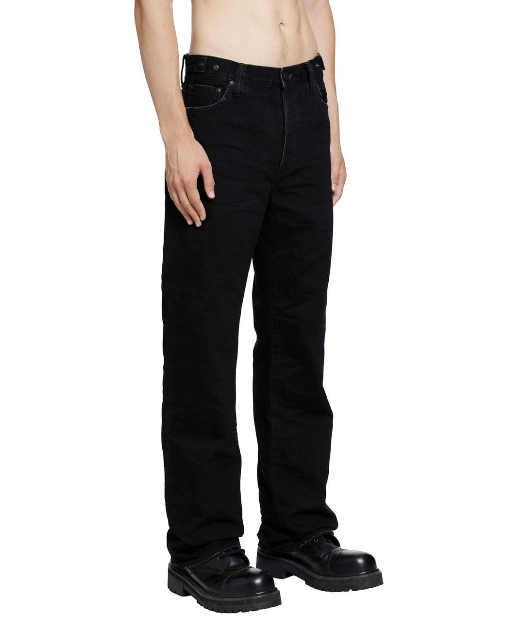 Mastercraft Union Black Showa Relaxed Mayonaka Jeans for men