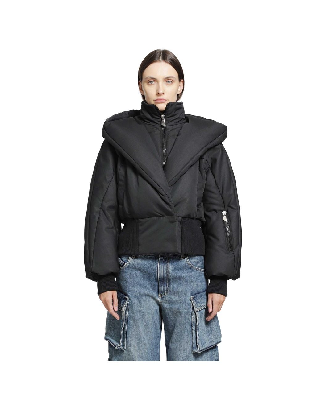 The Attico Black Puffer Jacket