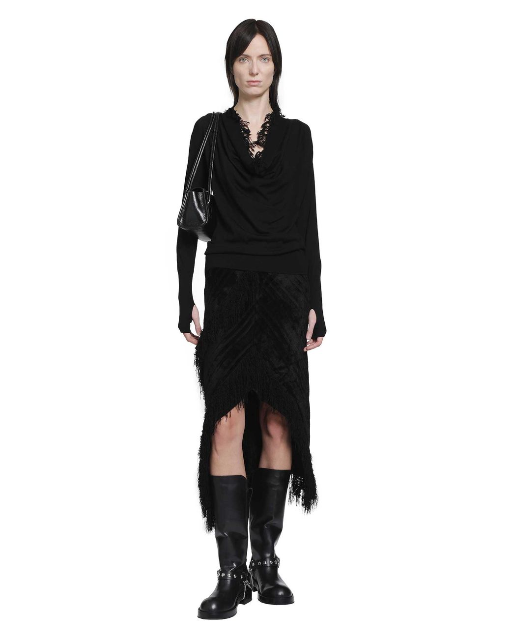 YA YI Black Cuenca Sweater