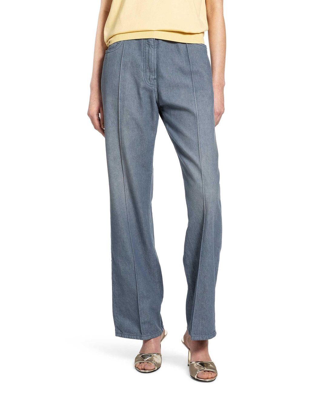 Prada Blue Washed Denim Jeans