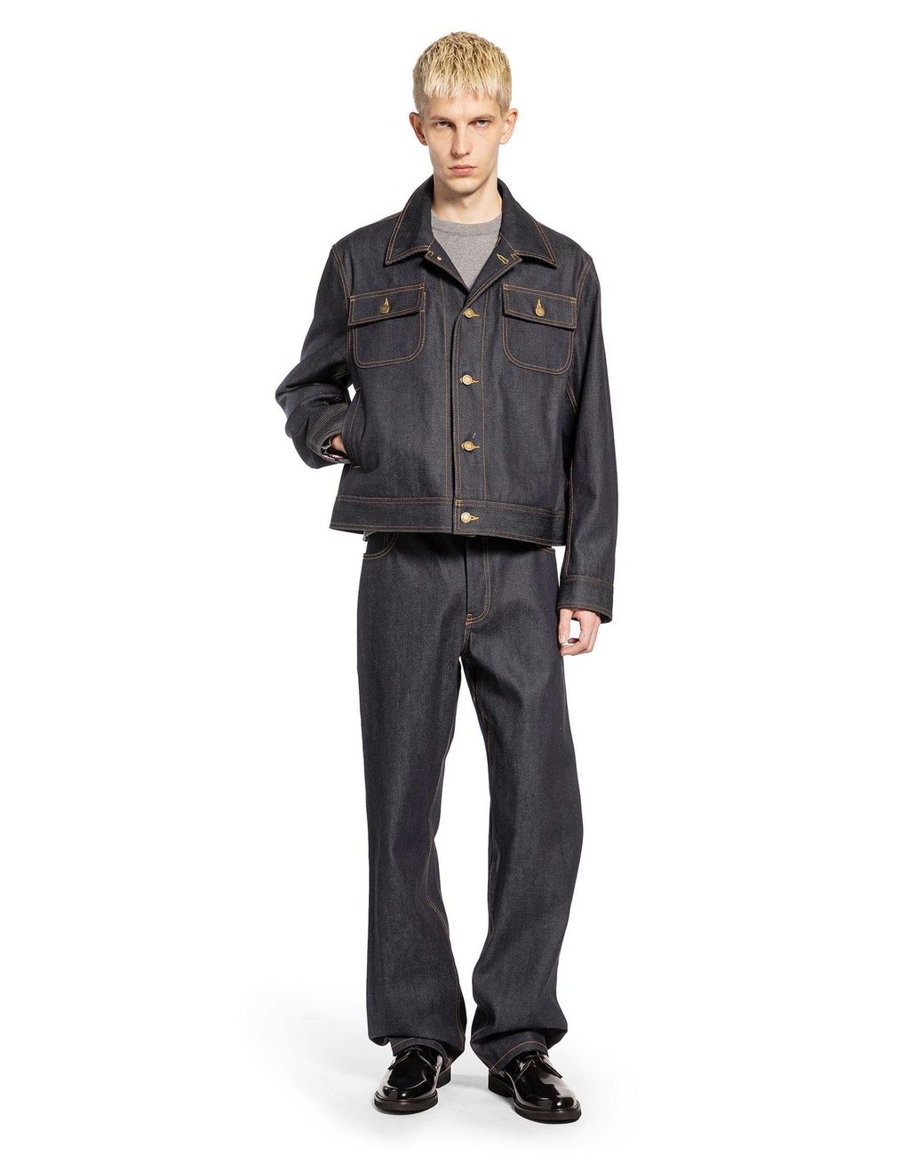 Thom Browne Gray Milano Stitch Rwb Sweater for men
