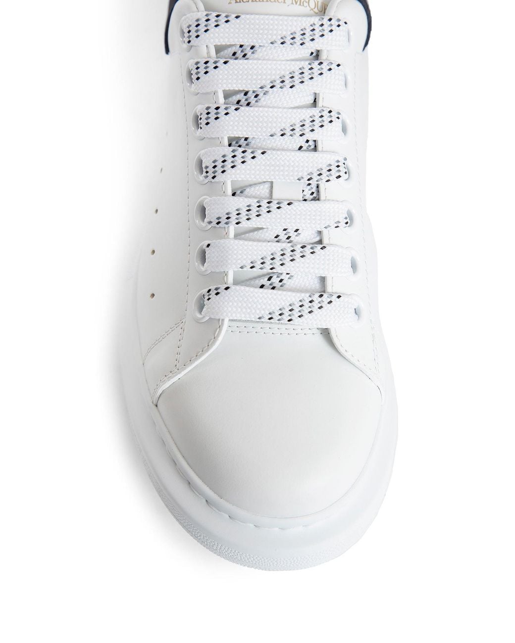 McQueen White Oversized Leather Sneakers