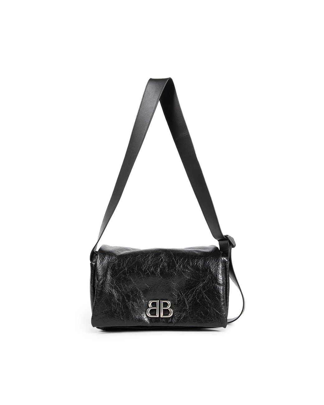 Balenciaga Monaco Flap Messenger Bag in Black for Men | Lyst