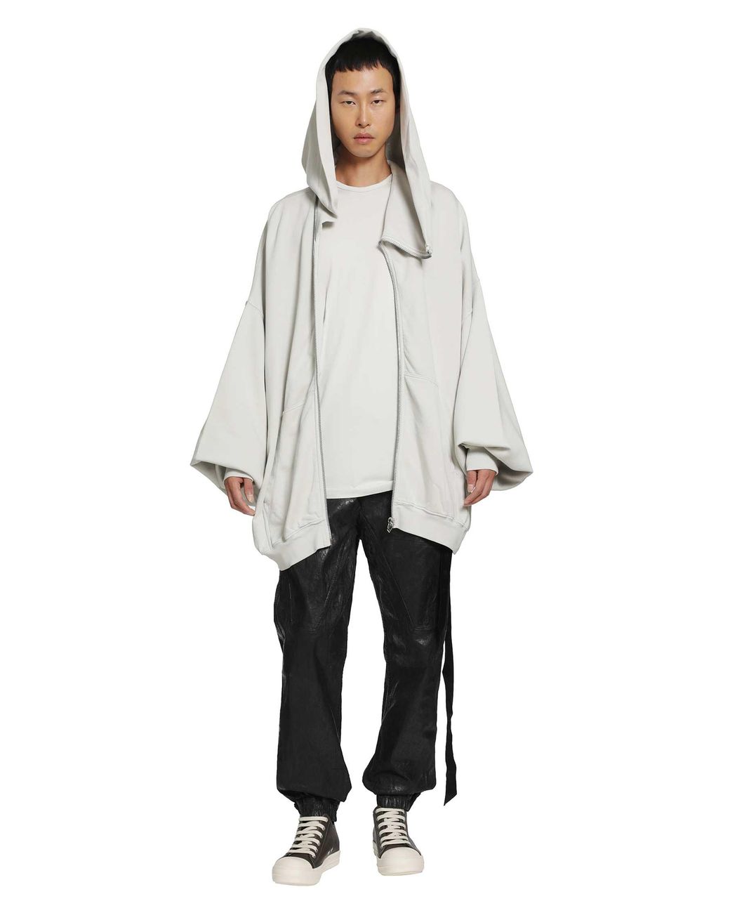 Rick Owens Gray Tower Mountain Hun Hoodie for men
