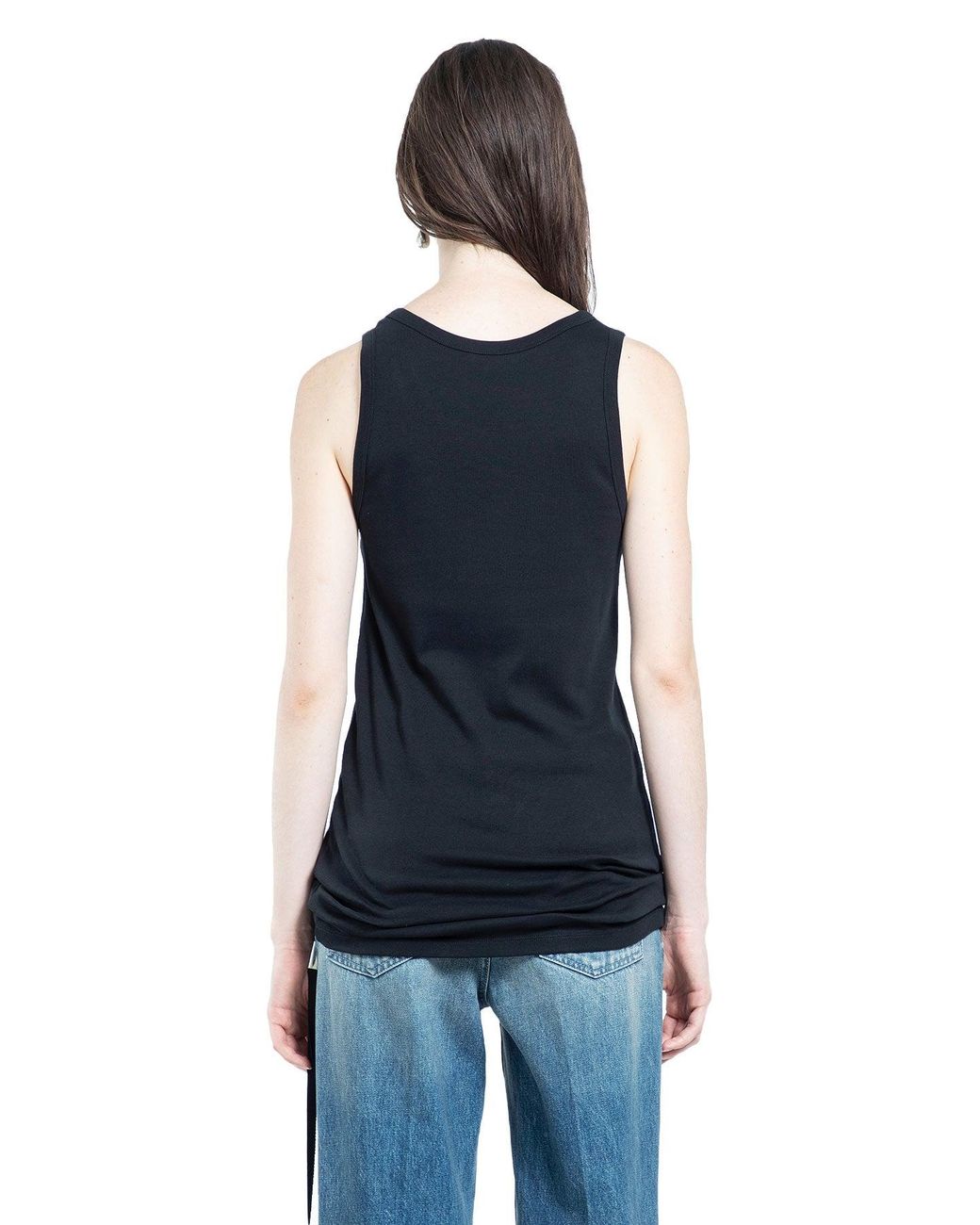 Ann Demeulemeester Blue Seva Holy Print Tank Top