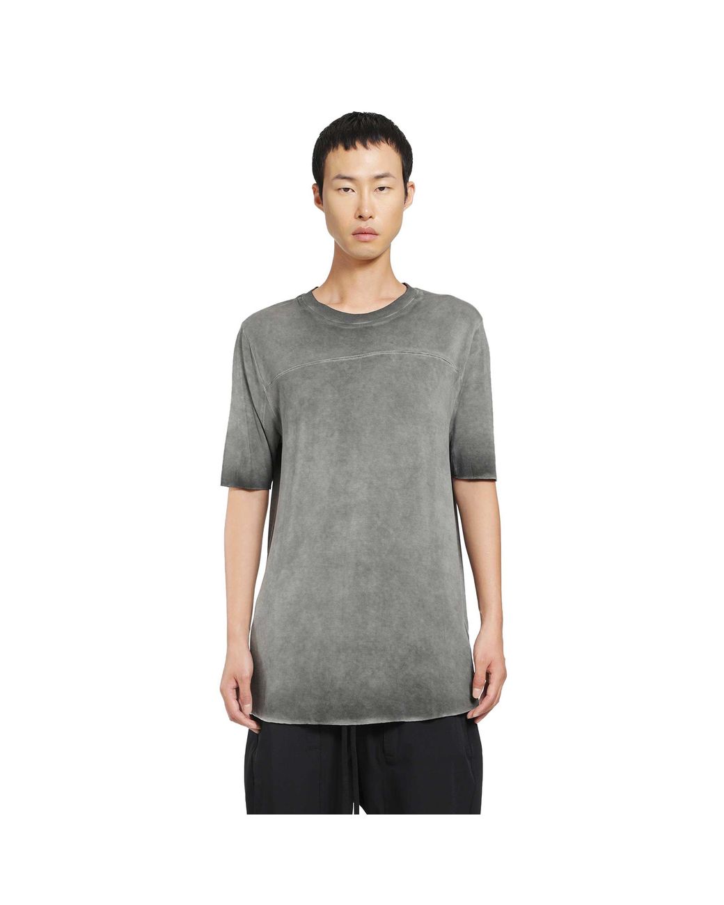 Thom Krom Gray Viscose Jersey T-Shirt for men