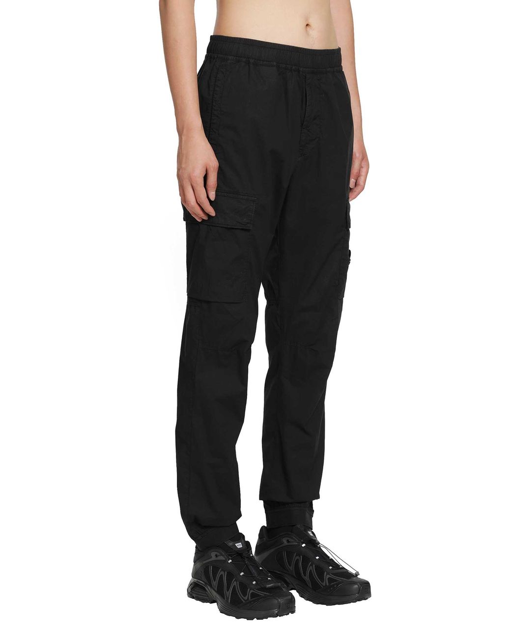 Stone Island Black 3100064 Cargo Trousers for men