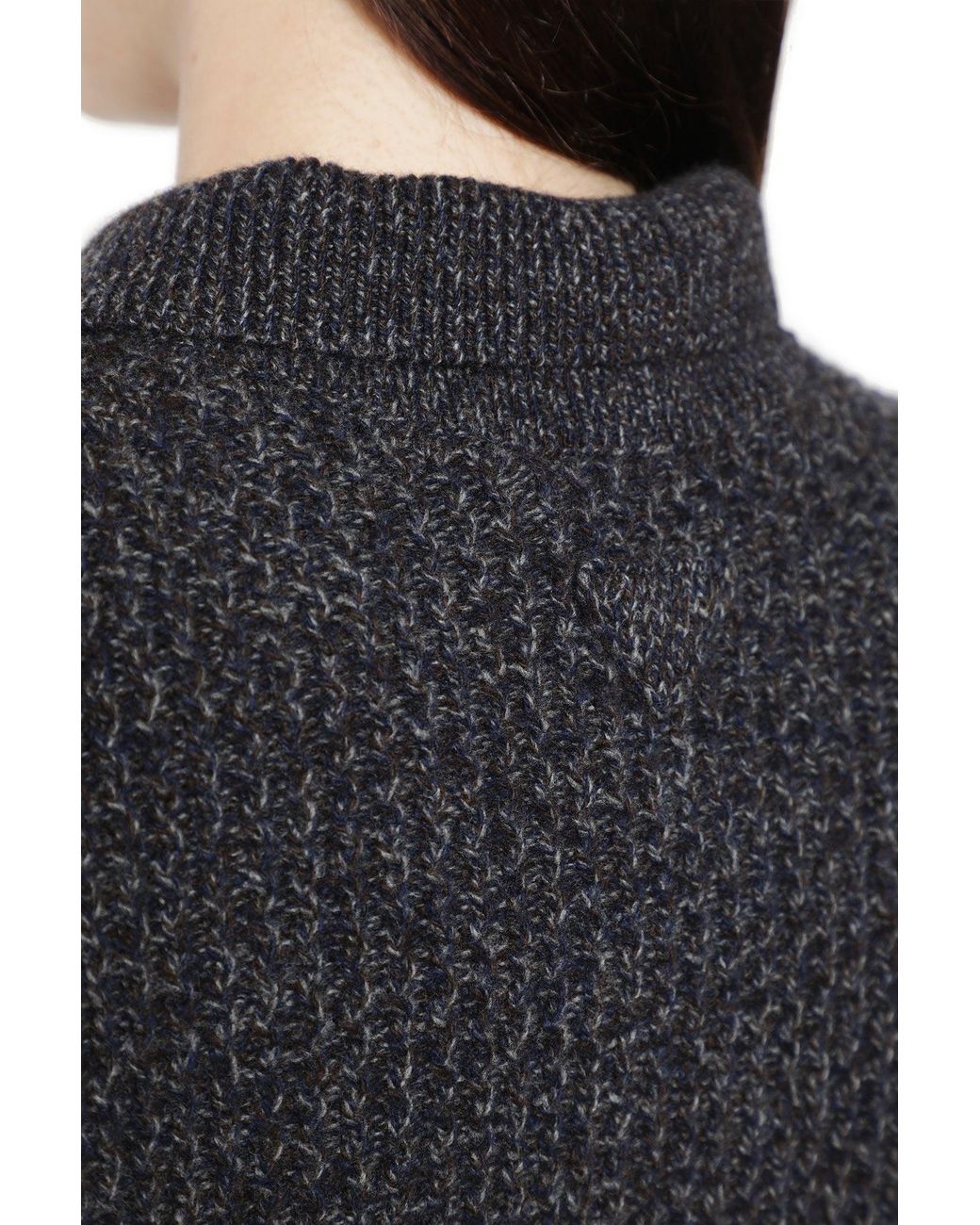 Prada Black Wool Cashmere Knit Polo