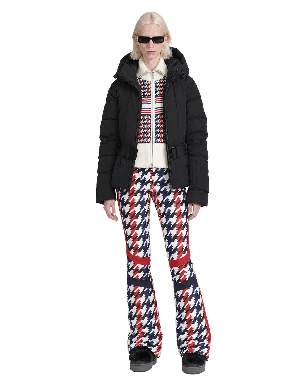 Perfect Moment Black Classic Waisted Down Ski Jacket