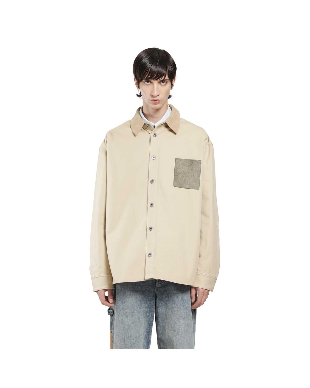 Loewe Natural Cotton Canvas Overshirt for men
