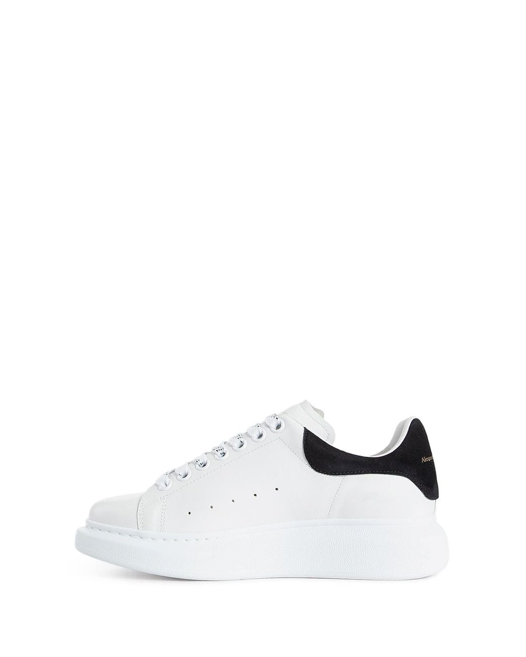 McQueen White Oversized Leather Sneakers