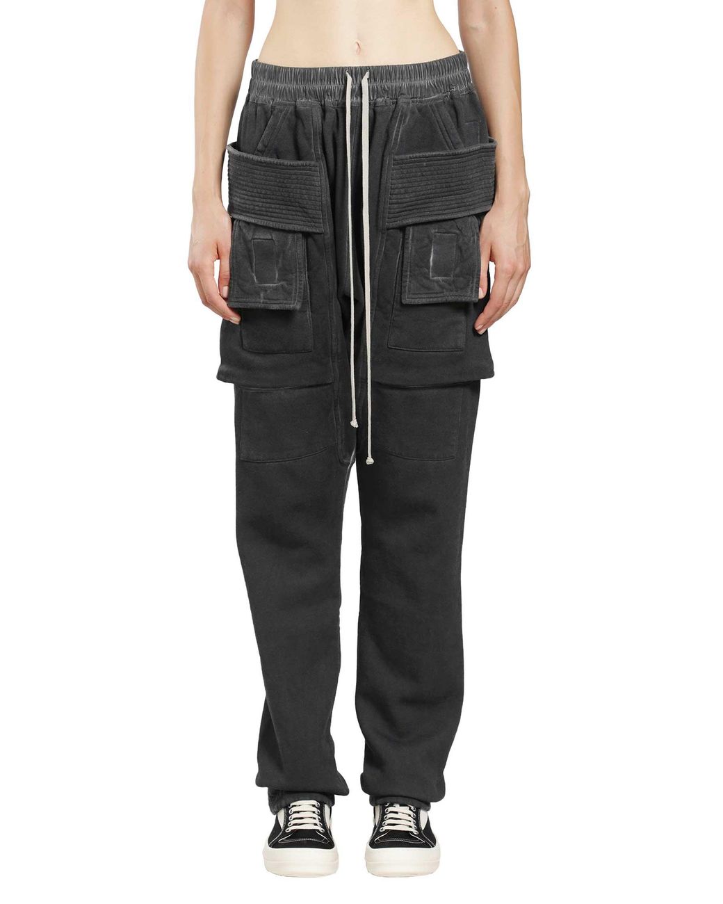 Rick Owens Black Tower Creatch Cargo Drawstring