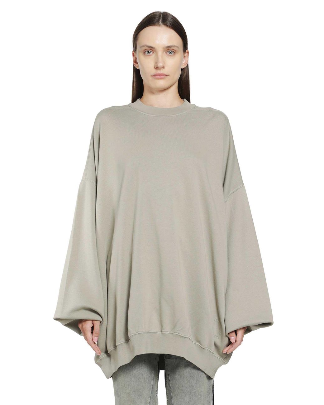 Rick Owens Gray Tower Hun Sweatshirt