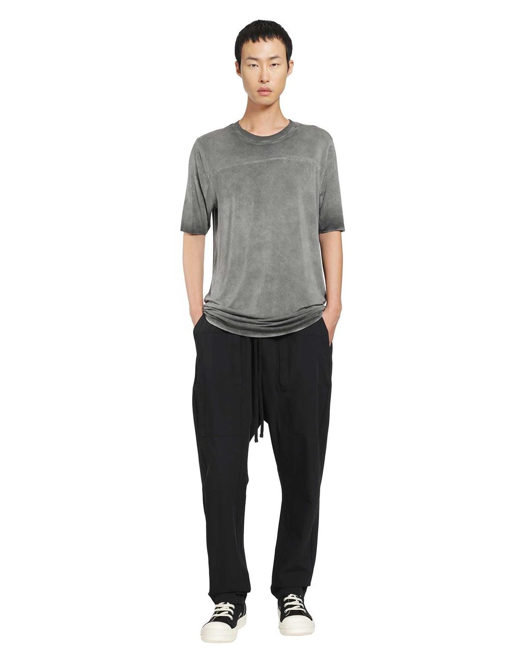 Thom Krom Gray Viscose Jersey T-Shirt for men