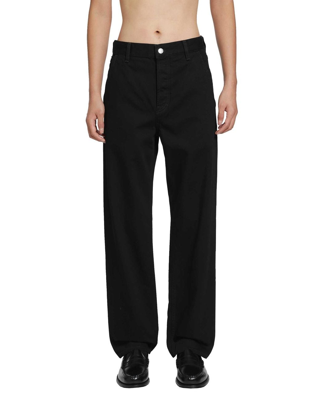 SALON C. LUNDMAN Black Tailored Denim Jeans for men