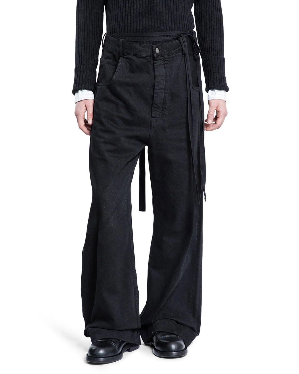 Ann Demeulemeester Black Jeans for men