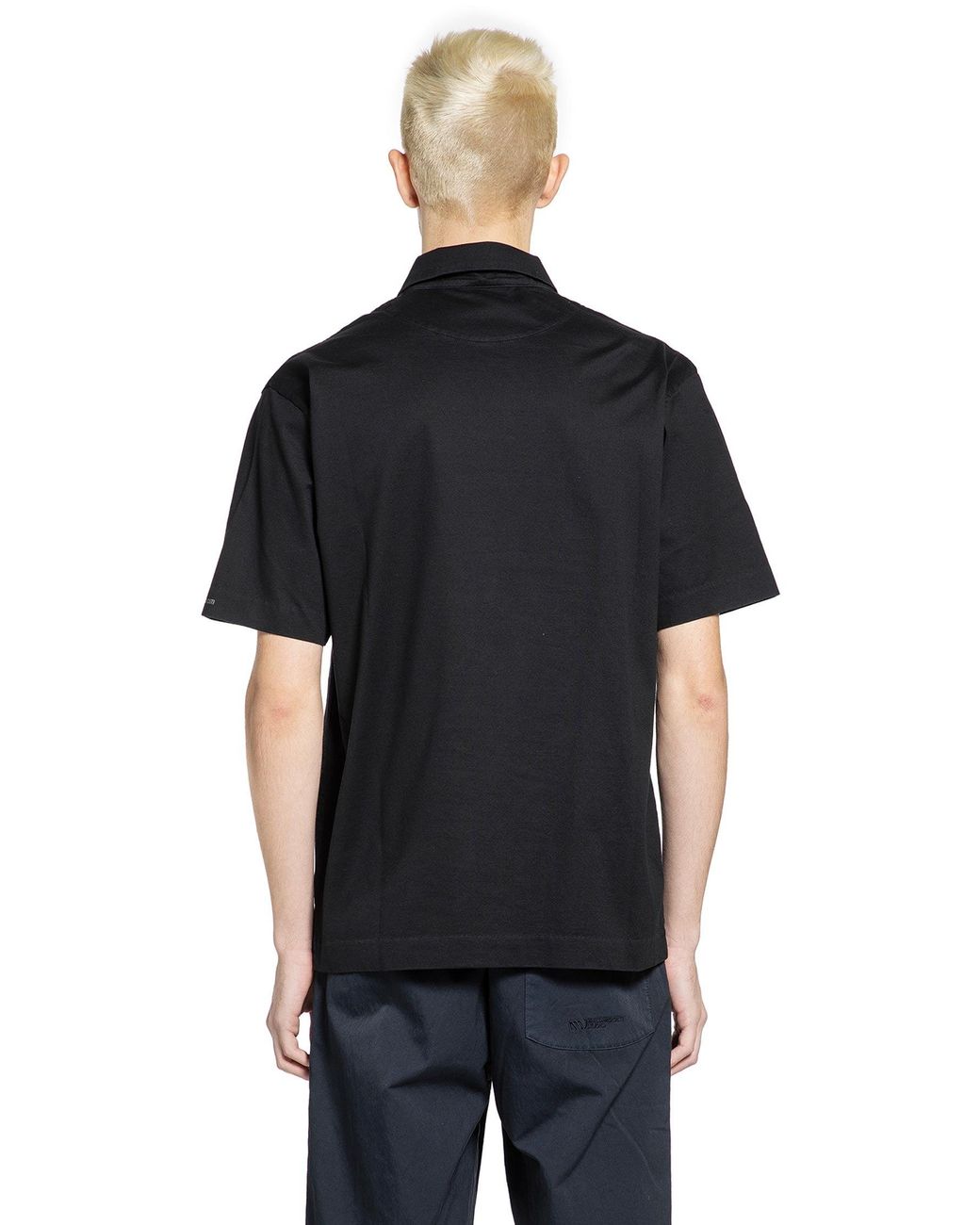Massimo Osti Studio Black Polo Shirt for men