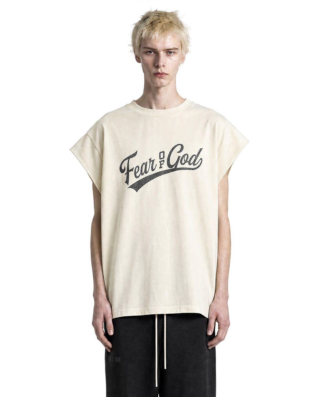Fear Of God White Cut Off 90's T-Shirt for men