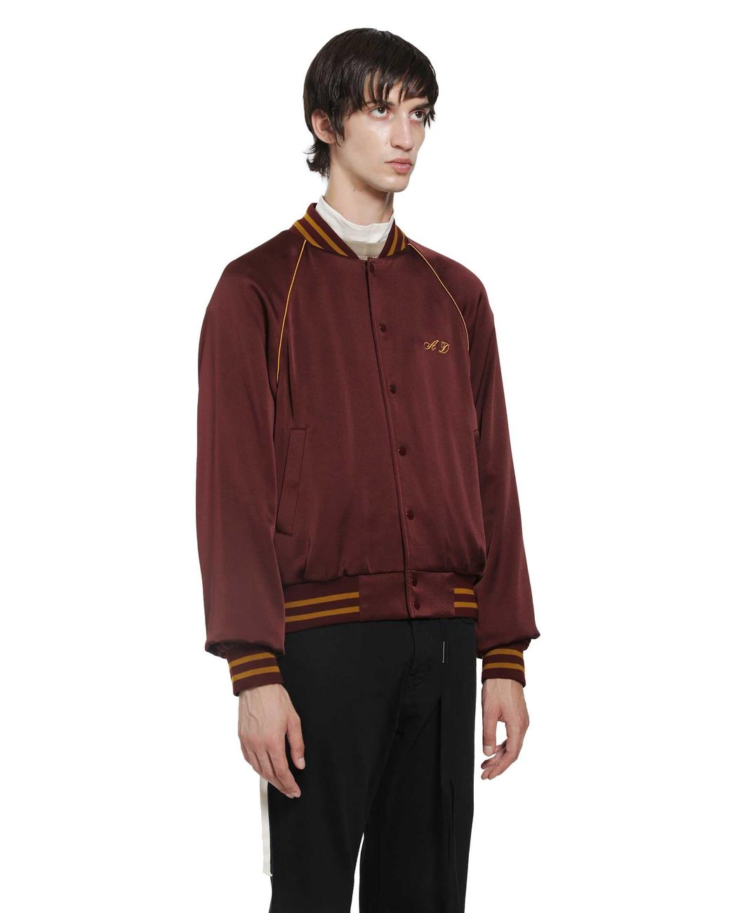 Ann Demeulemeester Red 'Lovers Forever' Bomber for men